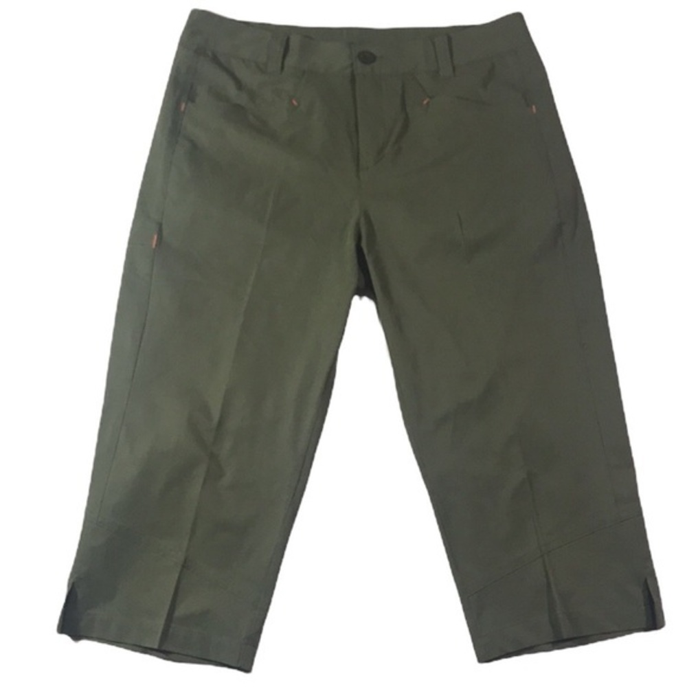 Pacific Trails Olive Green Outdoor Crop Capri‎ Pants